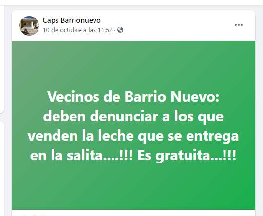 Polémica: En Roca denuncian que venden la leche que se entrega de forma gratuita